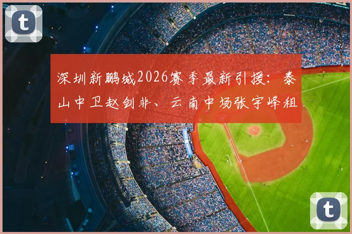 深圳新鹏城2026赛季最新引援:泰山中卫赵剑非、云南中场张宇峰租借加盟,解析转会详情与球队补强思路